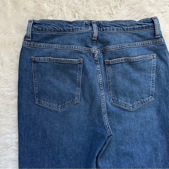 Agolde Jeans Pinch Waist High Rise Kick Flare Raw Hems Medium Wash Blue 32 - Picture 5 of 12